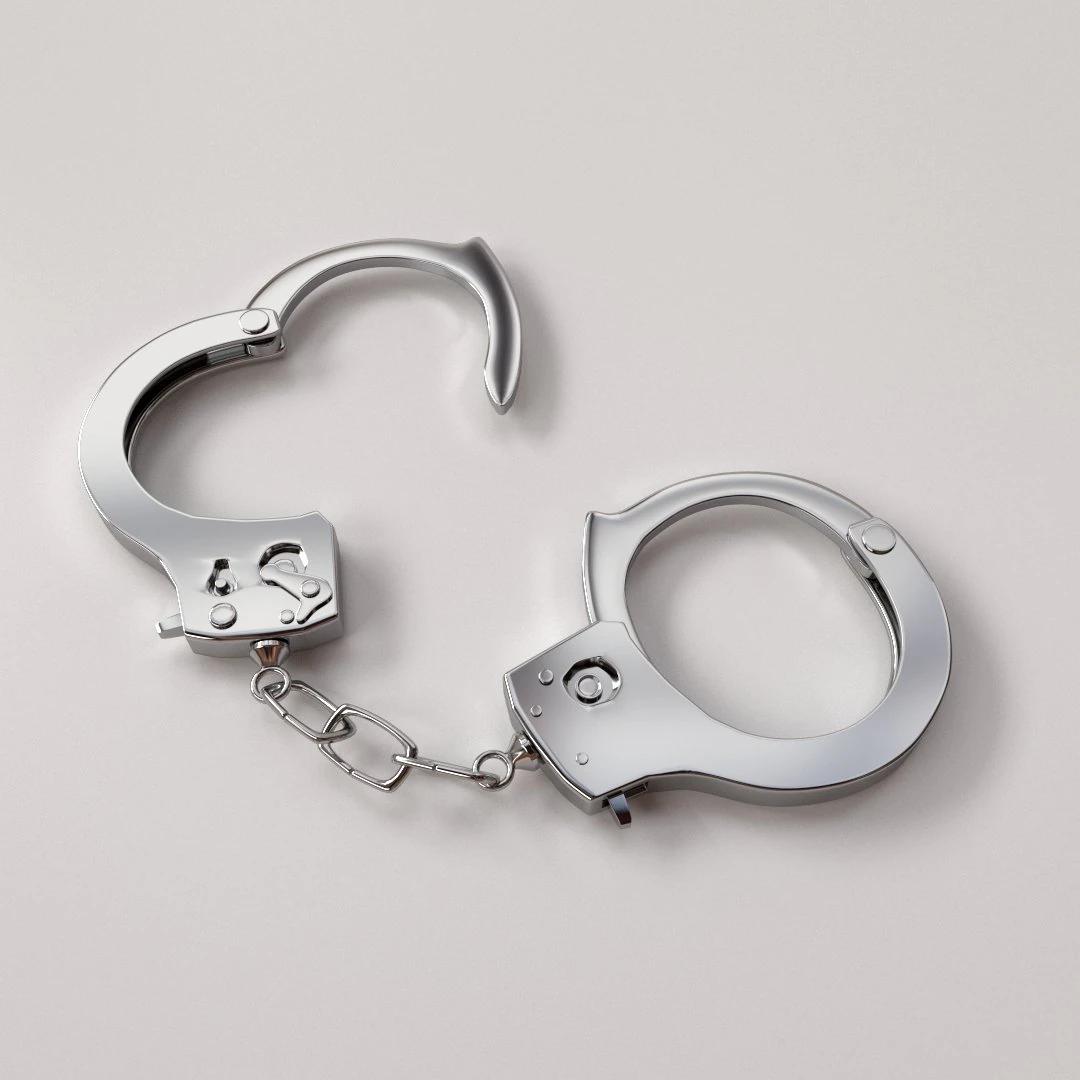 handcuffs 3D Model .c4d .max .obj .3ds .fbx .stl .blend 