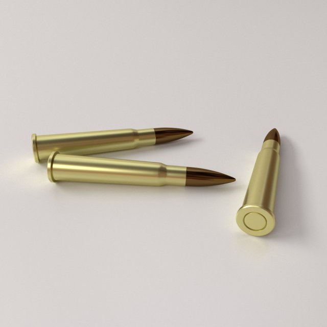 ammunition 303 Model 3D .c4d .max .obj .3ds .fbx .stl .blend 