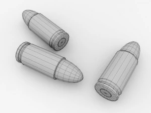 ammunition 9mm parabellum 3D Model