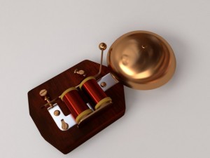 retro doorbell Modelo 3D