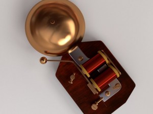 retro doorbell 3D-Modell
