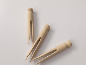 wooden clothespin v2 Modèle 3D