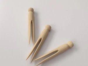 pinza de madera v2 Modelo 3D