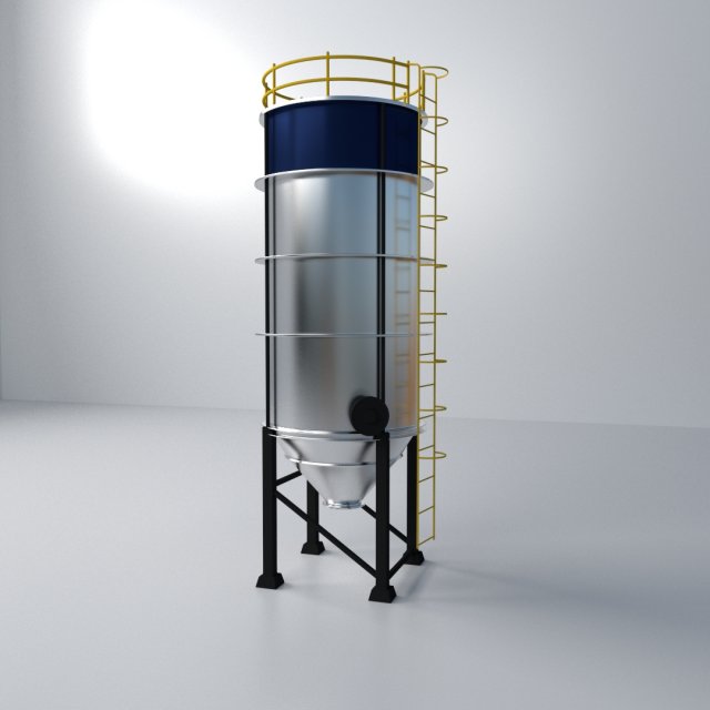 silo Model 3D .c4d .max .obj .3ds .fbx .stl .blend 