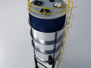 silo Model 3D