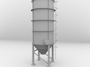 silo Model 3D