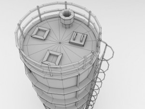 silo Model 3D