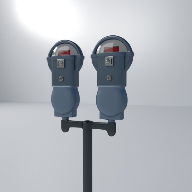 parking meter 3D Model .c4d .max .obj .3ds .fbx .stl .blend 
