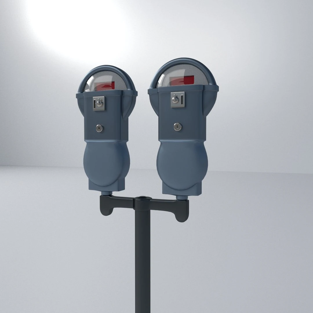 parking meter 3D Model .c4d .max .obj .3ds .fbx .stl .blend 