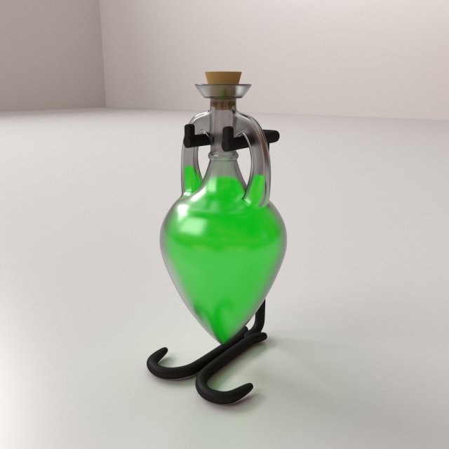 potion bottle 3D Model .c4d .max .obj .3ds .fbx .stl .blend 