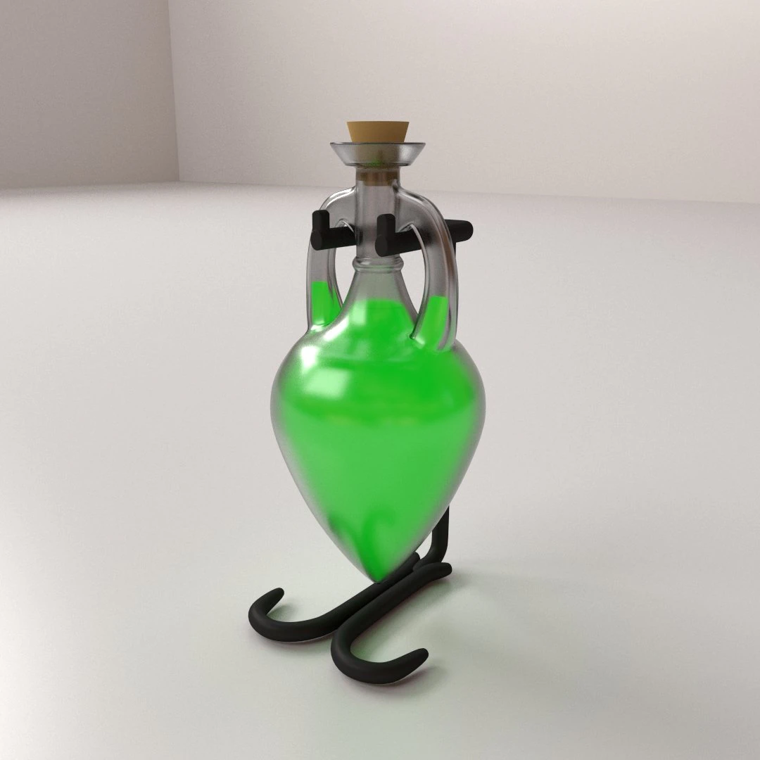 garrafa de po&ccedil;&atilde;o Modelo 3D .c4d .max .obj .3ds .fbx .stl .blend 