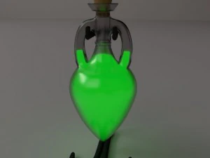garrafa de po&ccedil;&atilde;o Modelo 3D