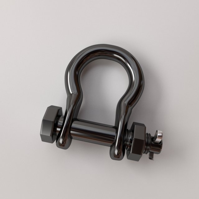 anchor shackle 3D 模型 .c4d .max .obj .3ds .fbx .stl .blend 