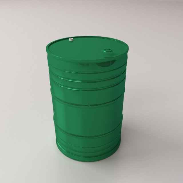 oil drum Model 3D .c4d .max .obj .3ds .fbx .stl .blend 