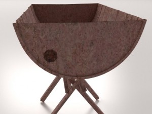 oil drum bbq Model 3D