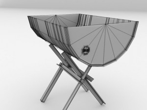 oil drum bbq Model 3D