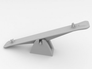seesaw Modello 3D