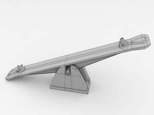 seesaw Modello 3D