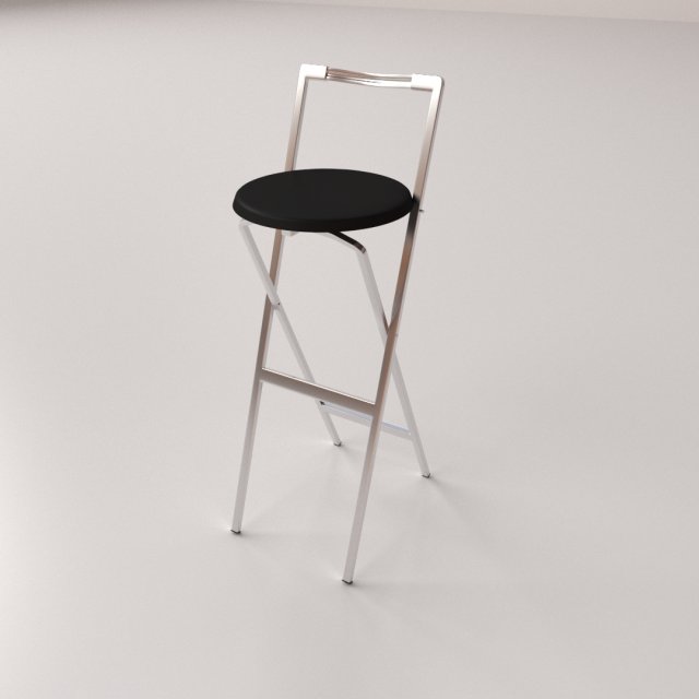 bar stool v2 3D 모델 .c4d .max .obj .3ds .fbx .stl .blend 
