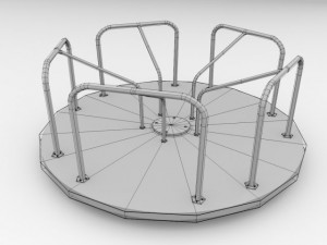 carousel 3D Model
