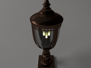 post lantern Modelo 3D