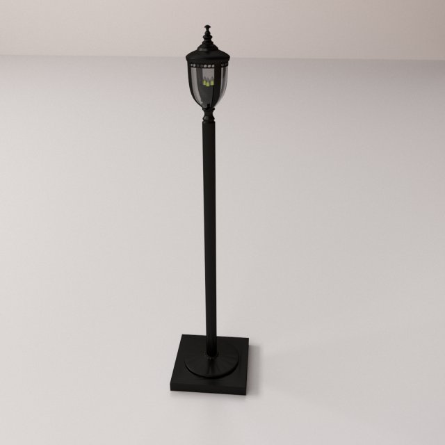 light post v2 3D Model .c4d .max .obj .3ds .fbx .stl .blend 