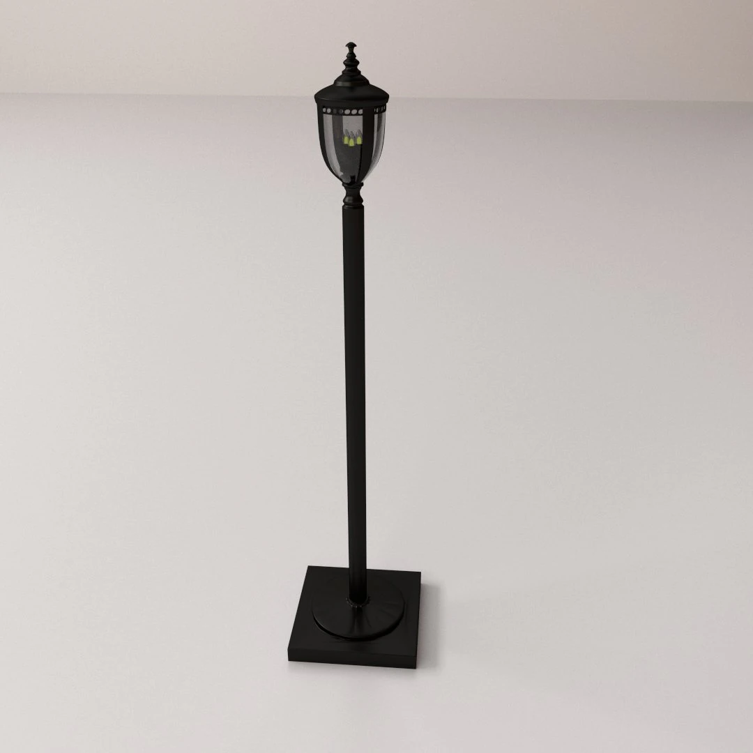 light post v2 3D Model .c4d .max .obj .3ds .fbx .stl .blend 