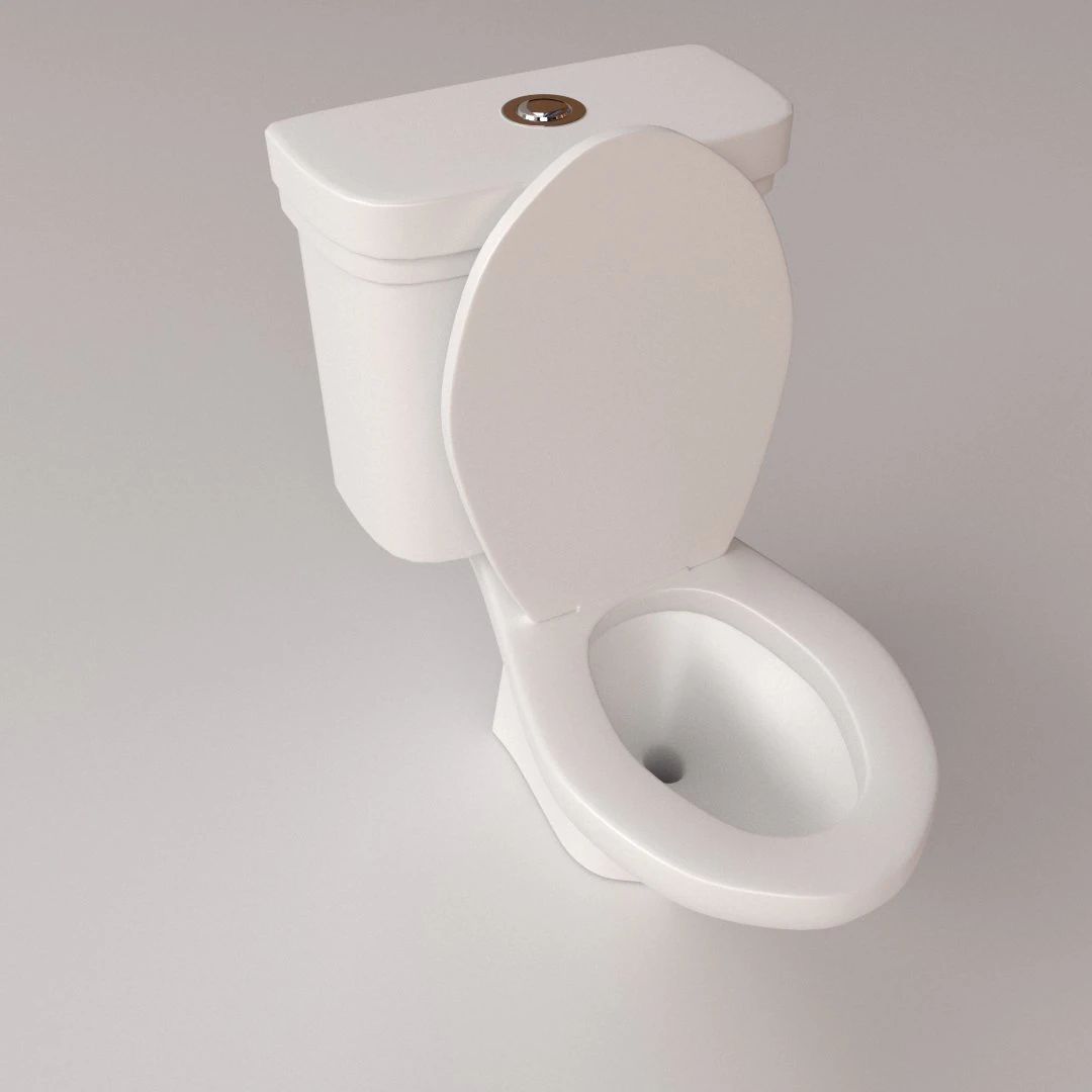 toilet 3D Model .c4d .max .obj .3ds .fbx .stl .blend 