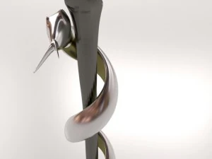 rod of asclepius 3D Model