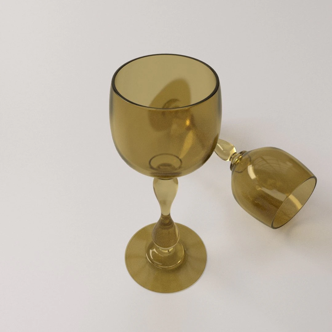 wine glass 3D Model .c4d .max .obj .3ds .fbx .stl .blend 