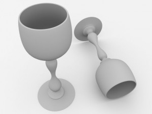 wine glass Modello 3D