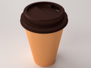 disposable coffee cup 3D Model