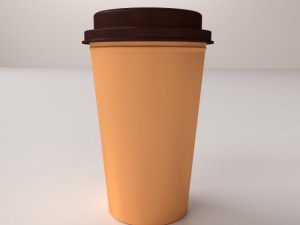 disposable coffee cup 3D Model