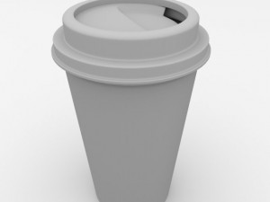 disposable coffee cup 3D Model