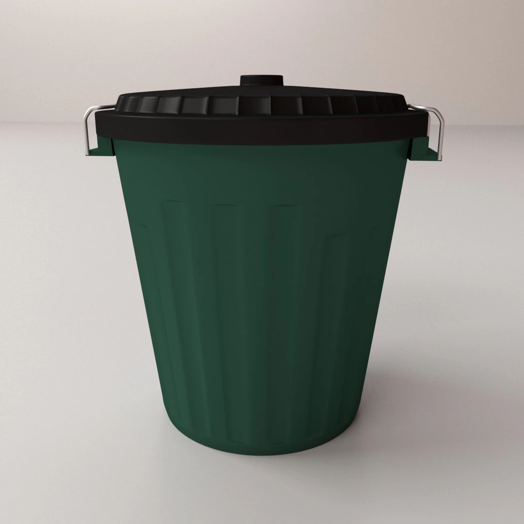tempat sampah v2 Model 3D .c4d .max .obj .3ds .fbx .stl .blend 