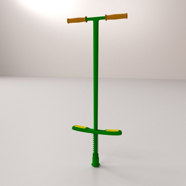 pogo stick v2 3D Model .c4d .max .obj .3ds .fbx .stl .blend 