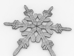 snowflake Modelo 3D