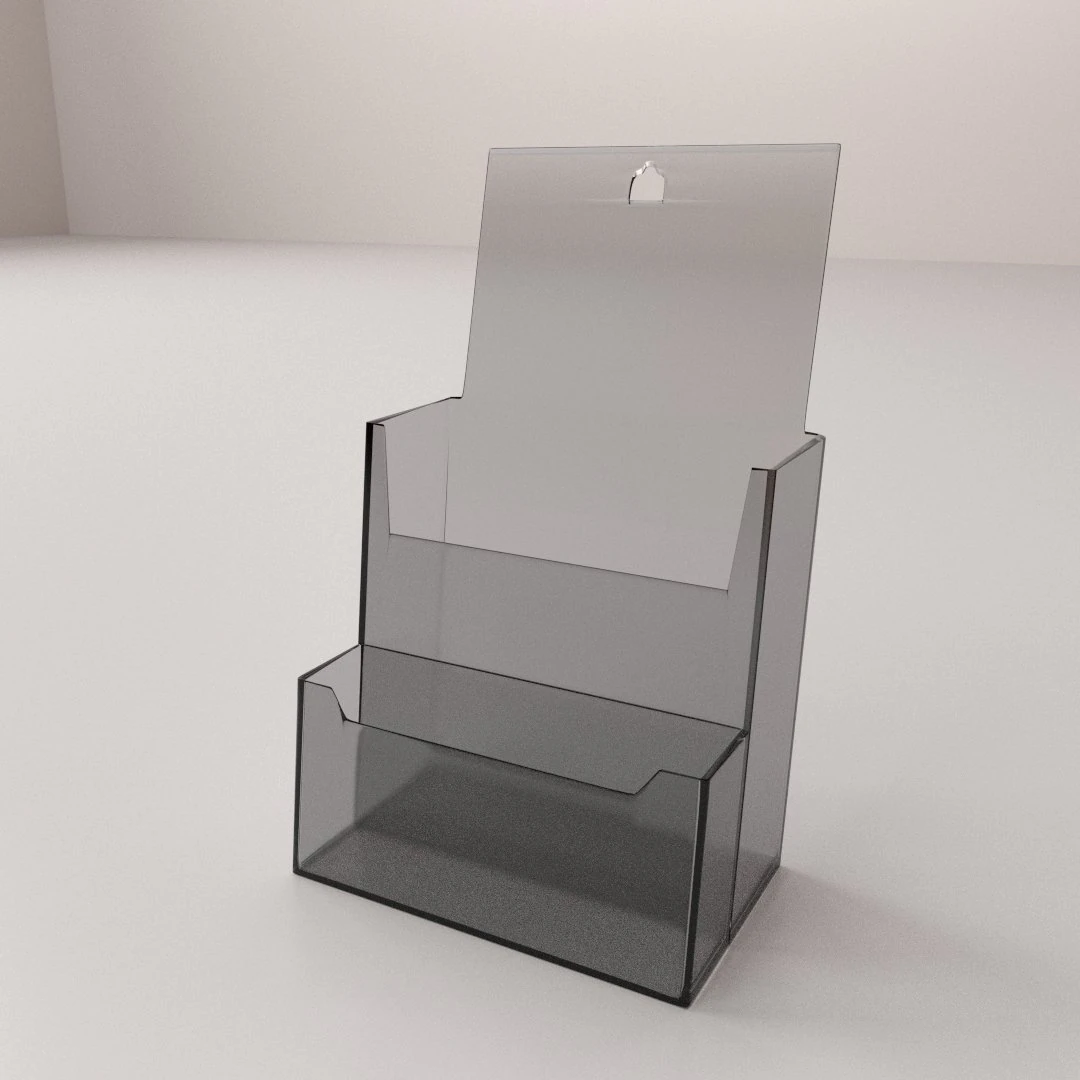 brochure holder 3D Model .c4d .max .obj .3ds .fbx .stl .blend