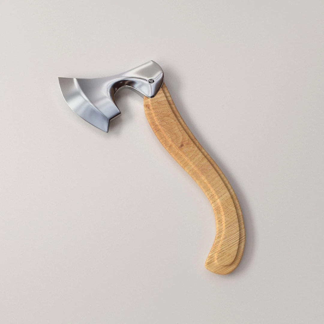 battle axe 3D Model .c4d .max .obj .3ds .fbx .stl .blend 
