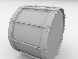 bass drum 3D Модель