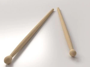 drum sticks 3D Model