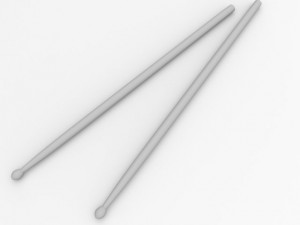 drum sticks Model 3D