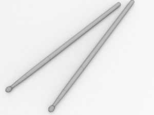 drum sticks Model 3D