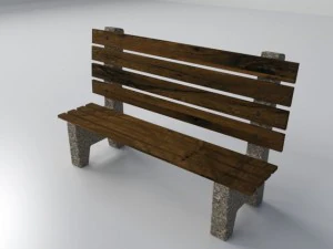 beach bench 3D Model