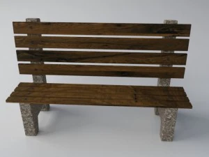 beach bench 3D Model