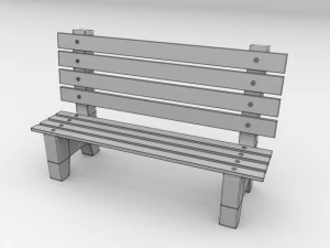 beach bench 3D Model