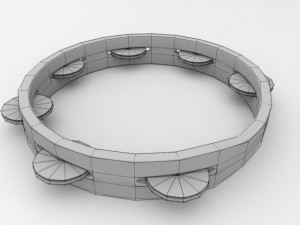 tambourine 3Dモデル