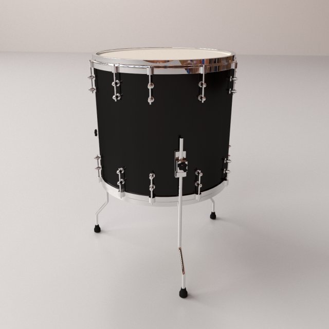 floor tom 3D Model .c4d .max .obj .3ds .fbx .stl .blend 