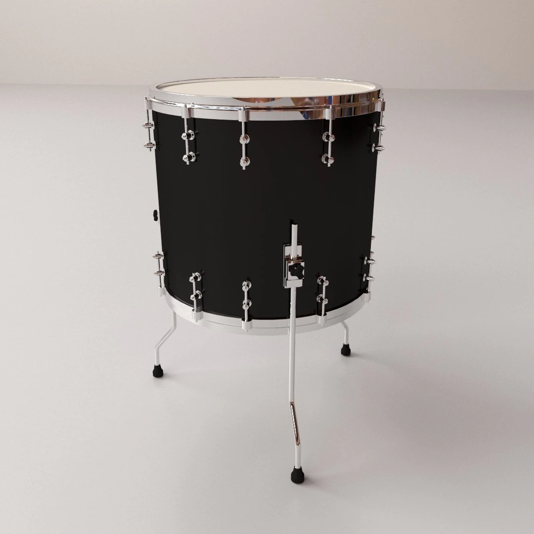 floor tom 3D Model .c4d .max .obj .3ds .fbx .stl .blend 
