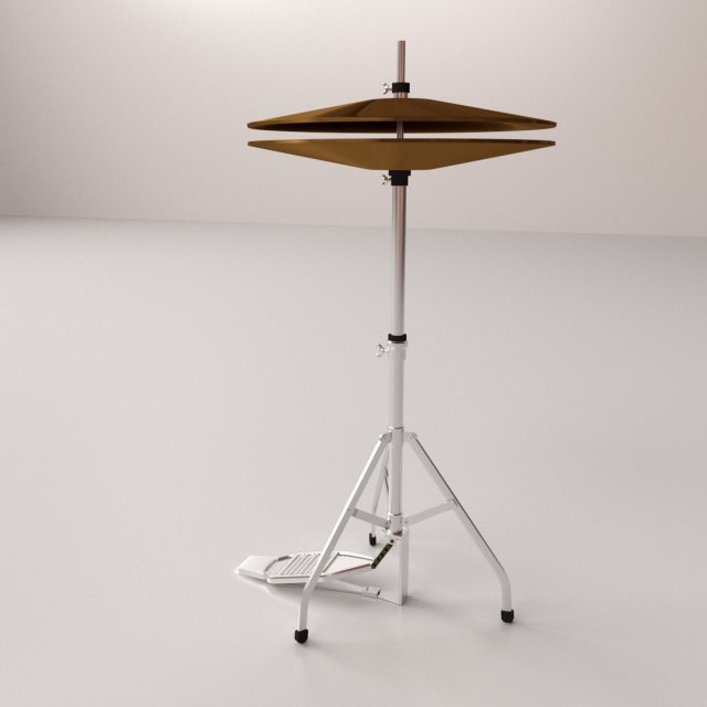 hihat cymbal Modelo 3D .c4d .max .obj .3ds .fbx .stl .blend 